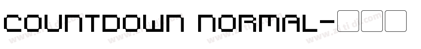 countdown normal字体转换